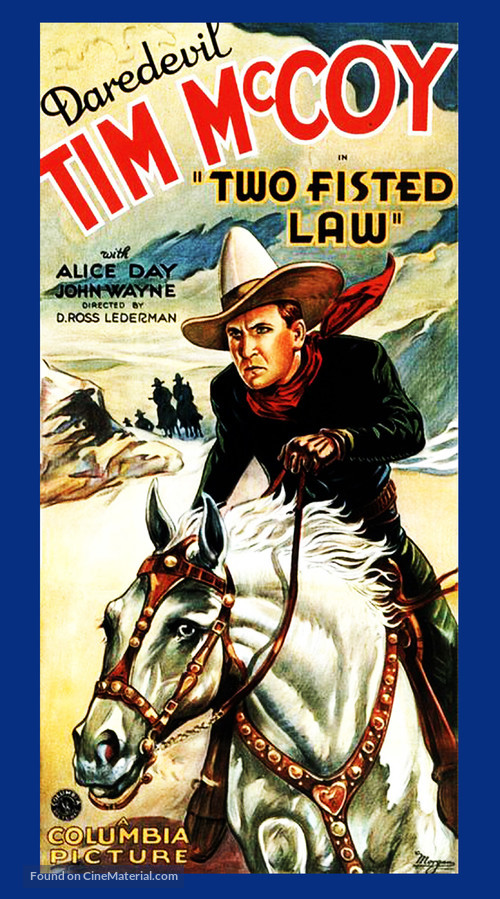 Two-Fisted Law - Movie Poster