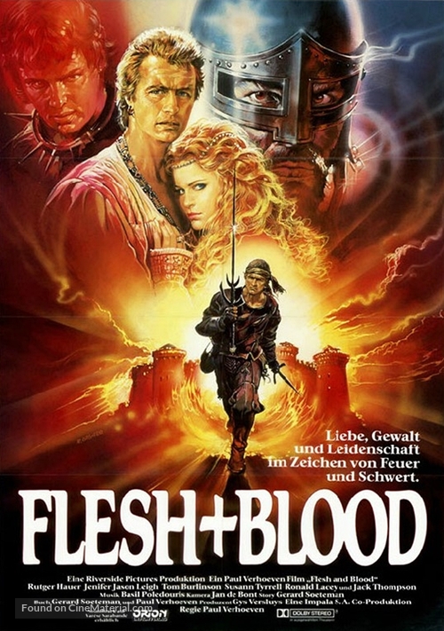 Flesh And Blood - German Movie Poster