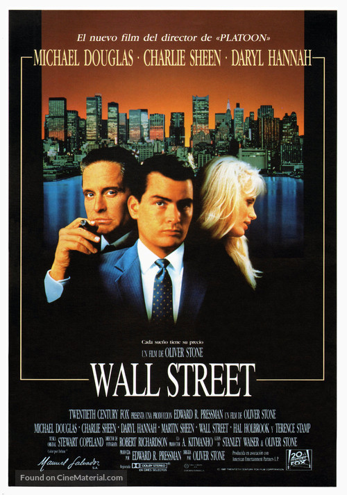 Wall Street - Spanish Movie Poster