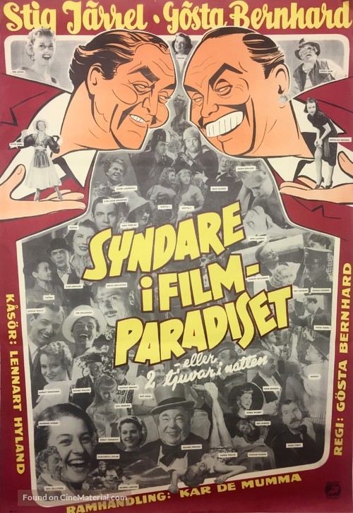 Syndare i filmparadiset - Swedish Movie Poster