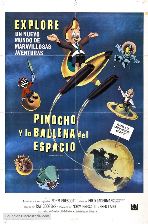 Pinocchio in Outer Space - Argentinian Movie Poster