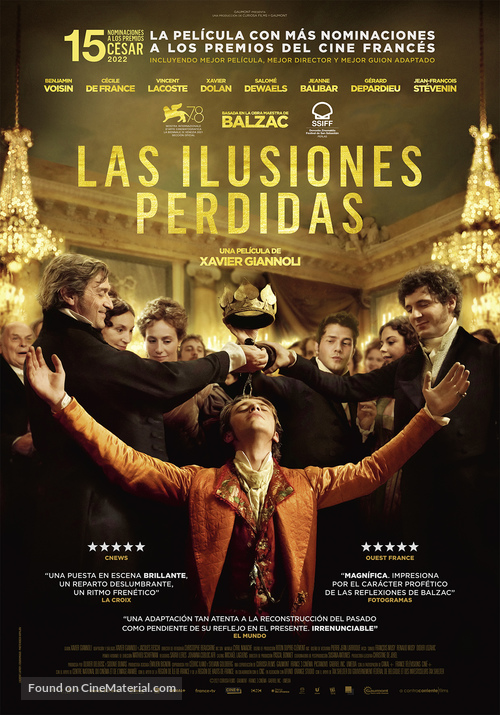 Illusions perdues - Spanish Movie Poster