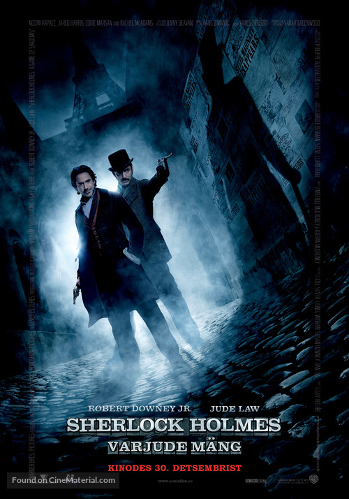 Sherlock Holmes: A Game of Shadows - Estonian Movie Poster