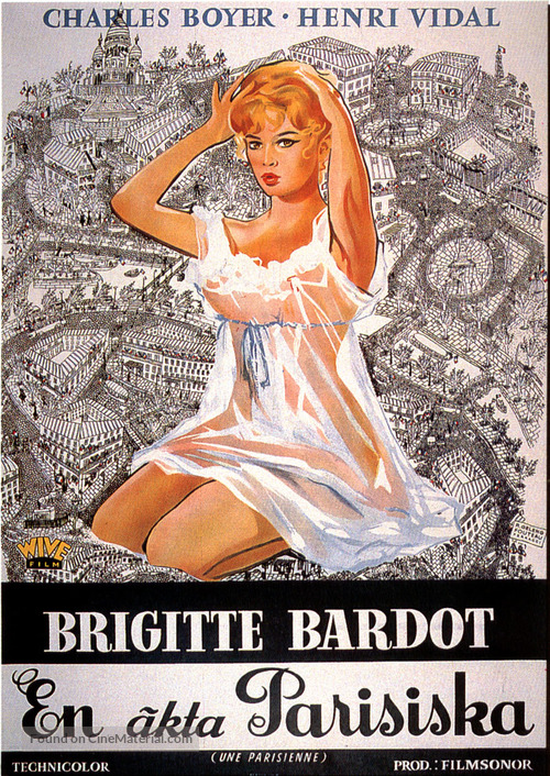 Une parisienne - Swedish Movie Poster