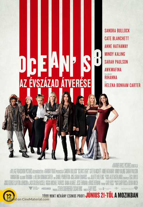 Ocean&#039;s 8 - Hungarian Movie Poster