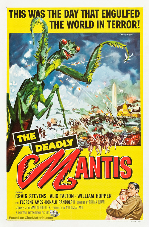 The Deadly Mantis - Theatrical movie poster