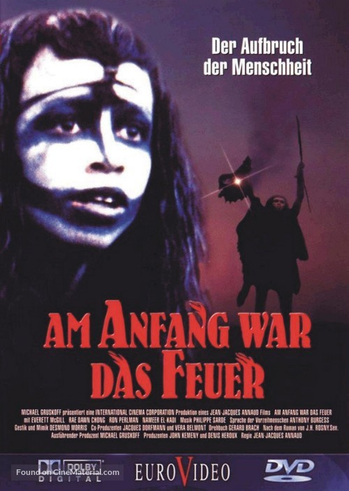 La guerre du feu - German DVD movie cover