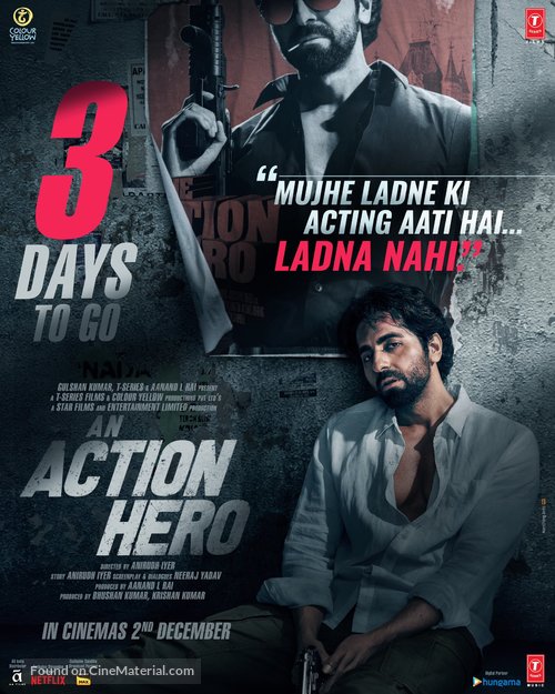 An Action Hero - Indian Movie Poster