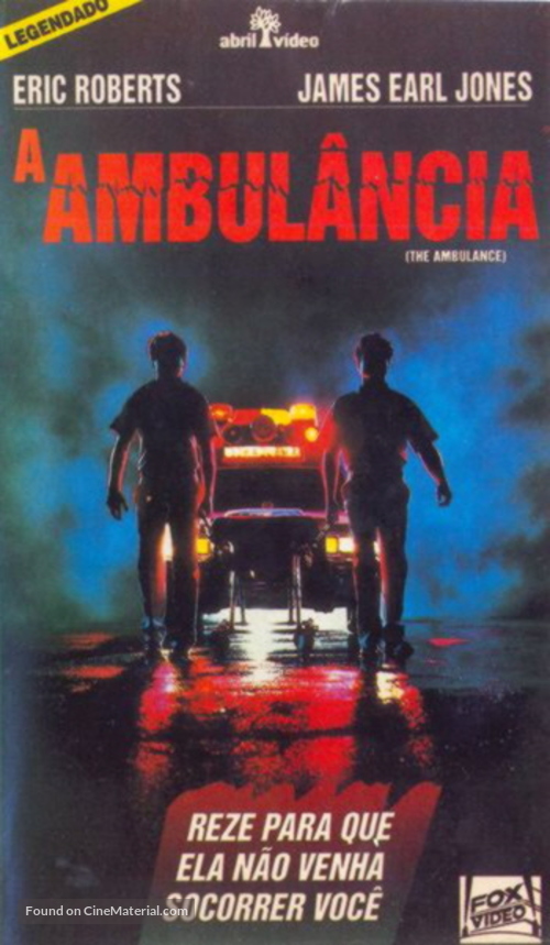 The Ambulance - Brazilian VHS movie cover