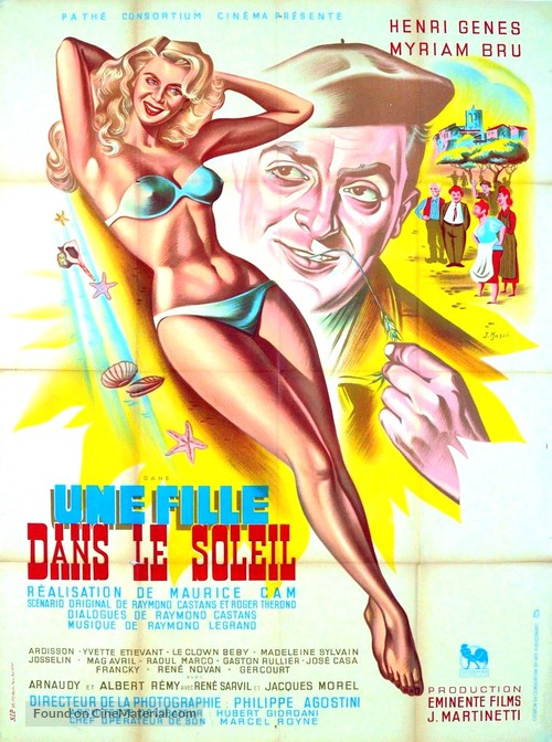 Une fille dans le soleil - French Movie Poster