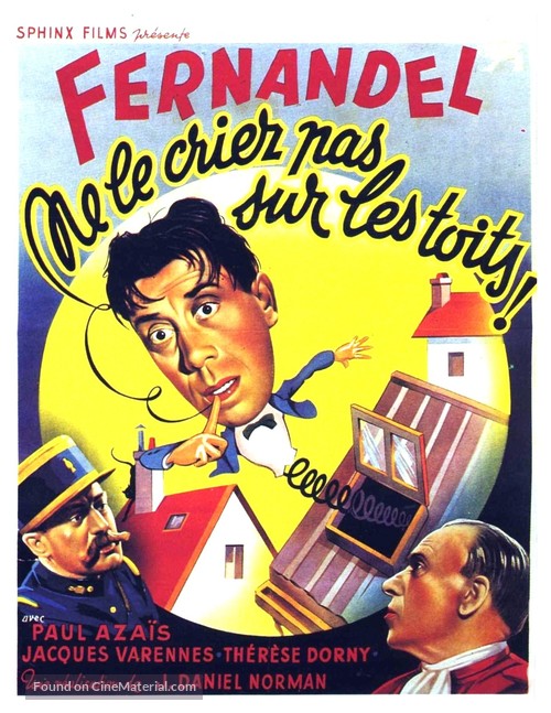 Ne le criez pas sur les toits - Belgian Movie Poster