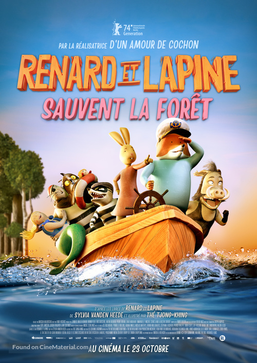 Fox &amp; Hare Save the Forest - French Movie Poster