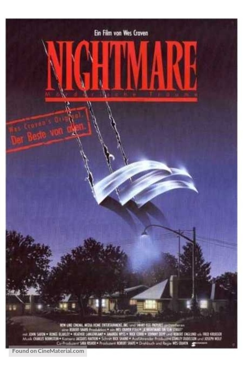 A Nightmare On Elm Street - German Movie Poster