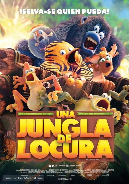 Les As de la Jungle - Colombian Movie Poster