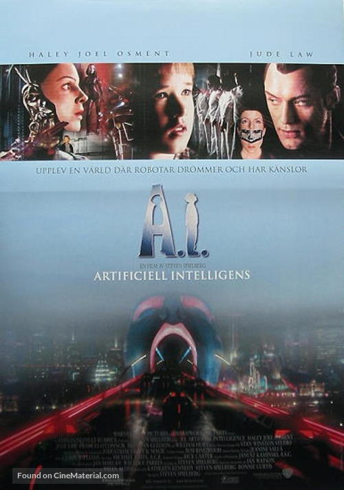 Artificial Intelligence: AI - Swedish Movie Poster