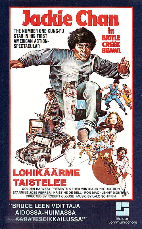 The Big Brawl - Finnish VHS movie cover