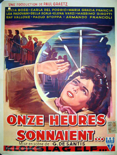 Roma ore 11 - Belgian Movie Poster