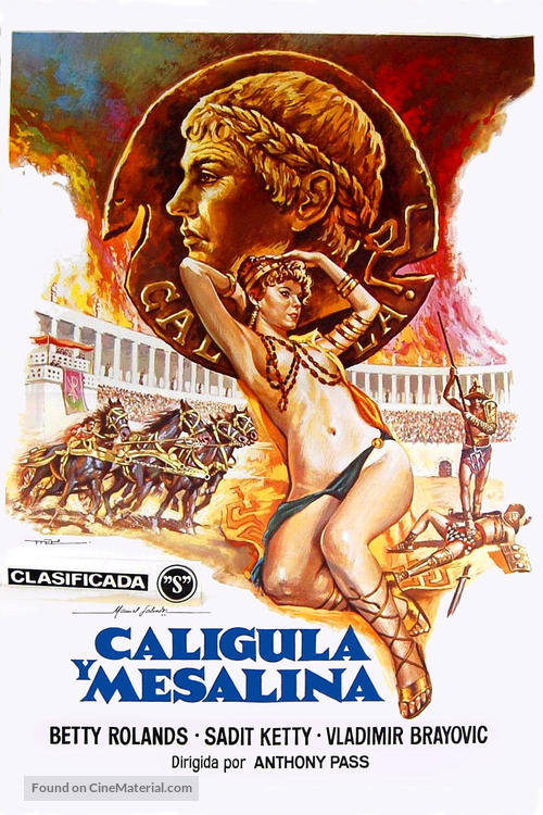 Caligula et Messaline - Spanish Movie Poster