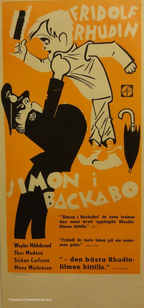 Simon i Backabo - Swedish Movie Poster