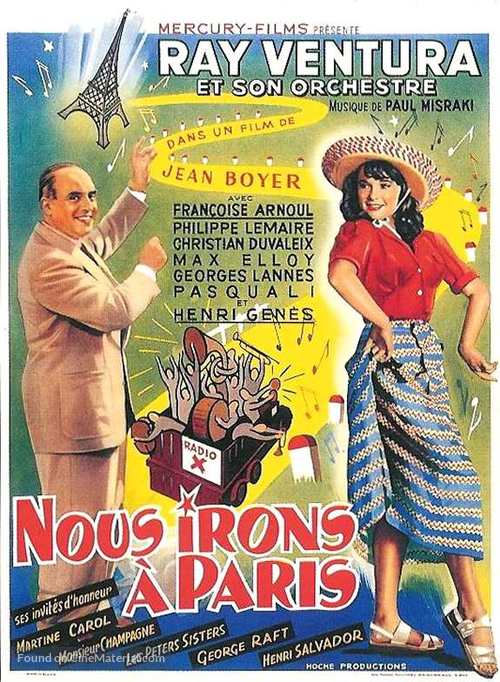 Nous irons &agrave; Paris - Belgian Movie Poster