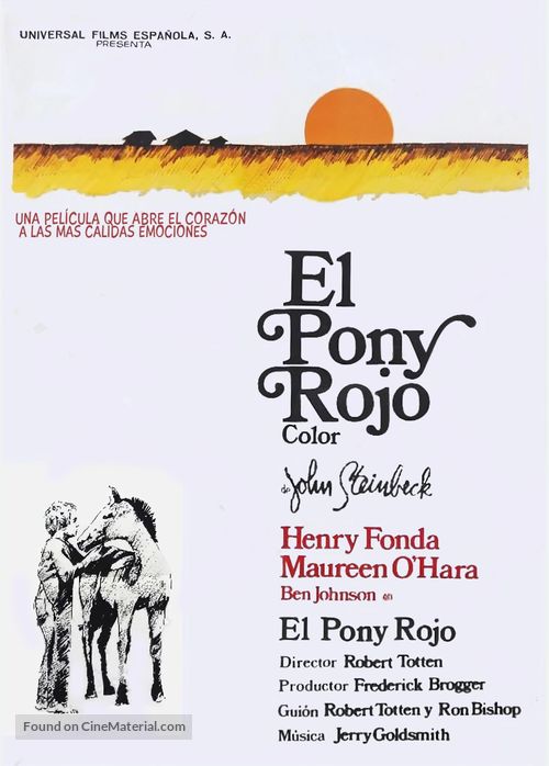 The Red Pony - Spanish Movie Poster