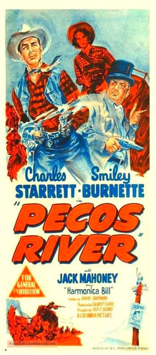 Pecos River - Australian Movie Poster