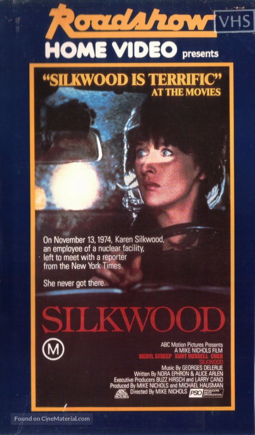 Silkwood - Australian VHS movie cover