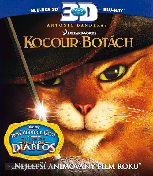Puss in Boots - Czech Blu-Ray movie cover