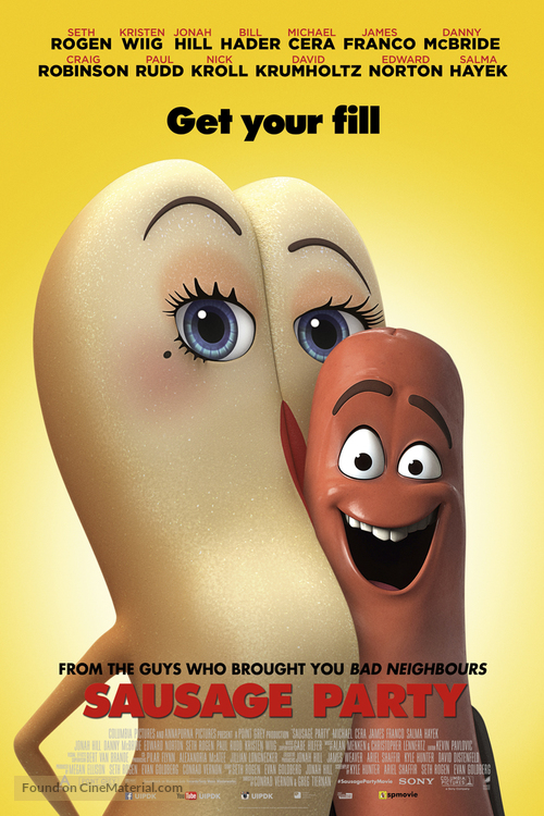 Sausage Party - Danish Movie Poster