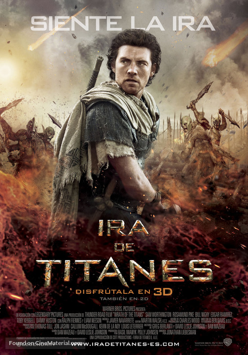 Wrath of the Titans - Spanish Movie Poster