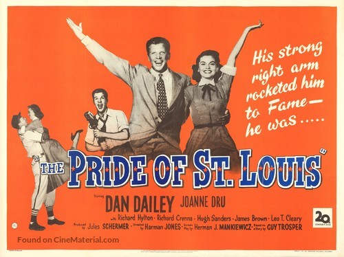 The Pride of St. Louis - British Movie Poster