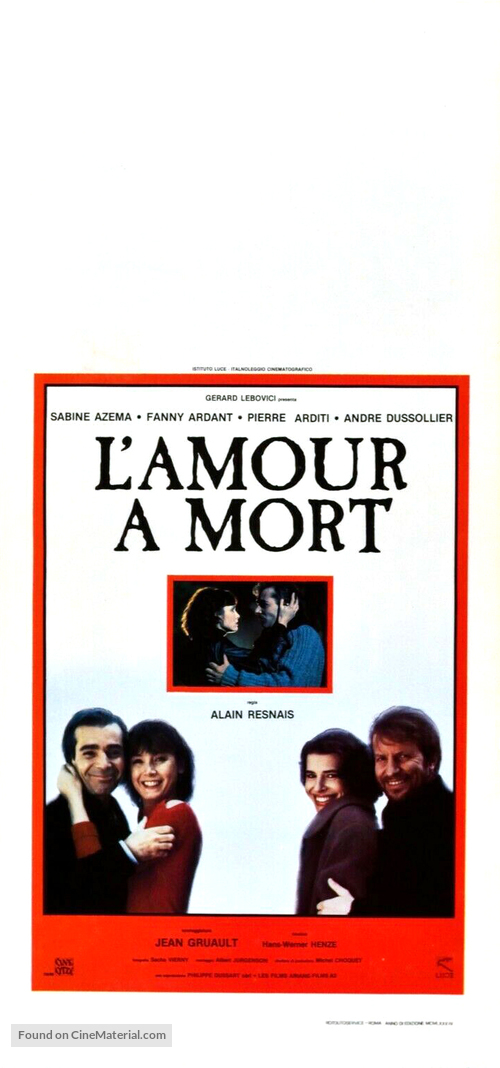 Amour &agrave; mort, L&#039; - Italian Movie Poster