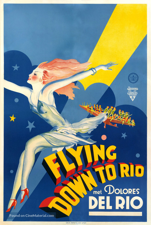 Flying Down to Rio - Dutch Movie Poster