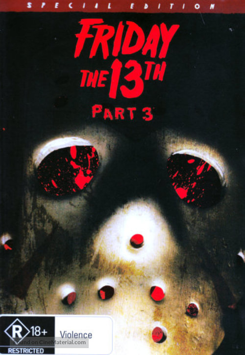 Friday the 13th Part III - Australian DVD movie cover