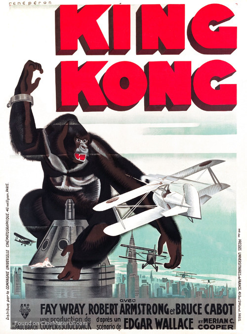 King Kong - French Theatrical movie poster