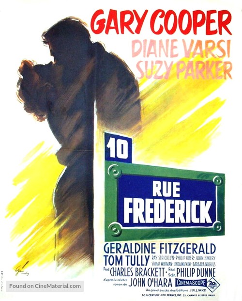 Ten North Frederick - French Movie Poster
