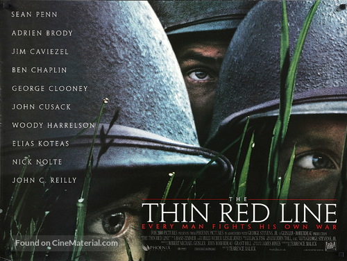 The Thin Red Line - British Movie Poster