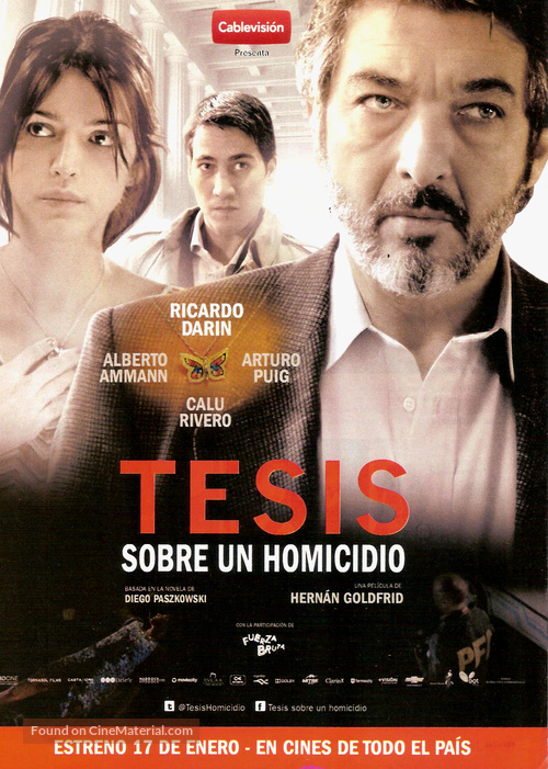Tesis sobre un homicidio - Argentinian Movie Poster
