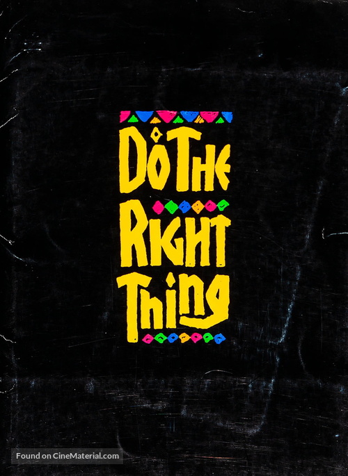 Do The Right Thing - poster