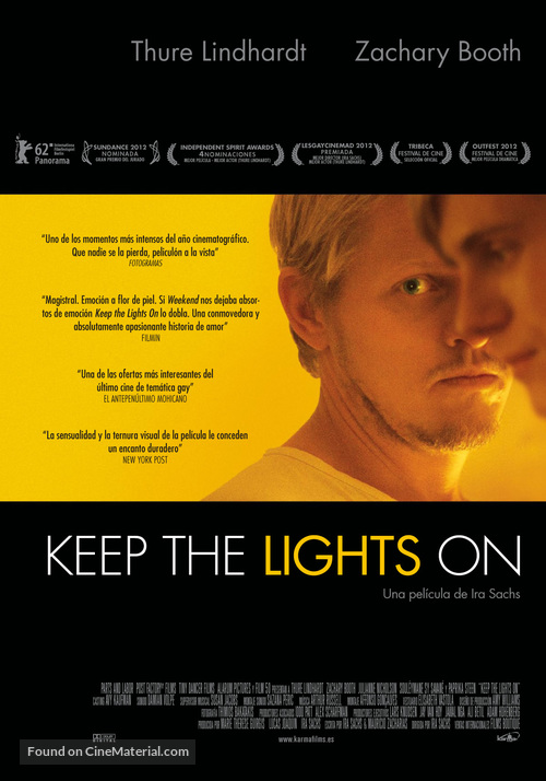 Keep the Lights On - Spanish Movie Poster