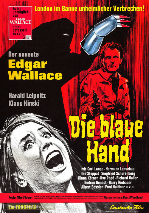 Die blaue Hand - German Movie Poster