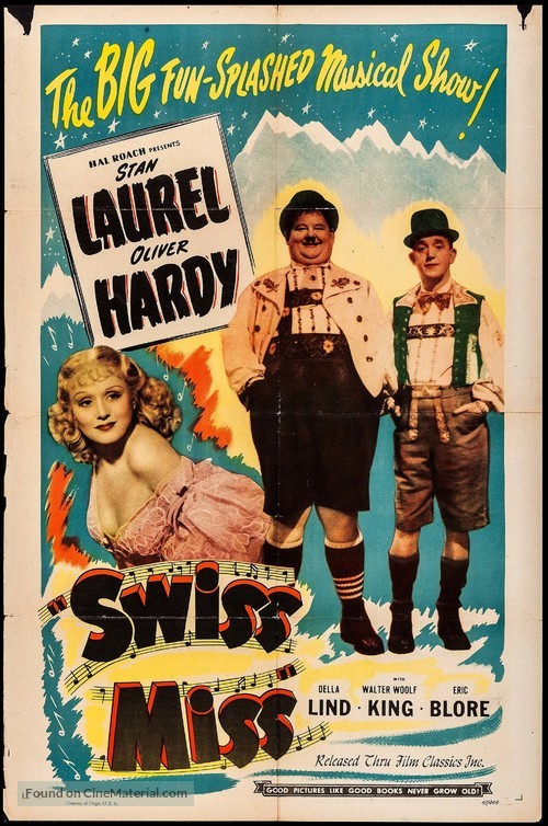 Swiss Miss - Re-release movie poster