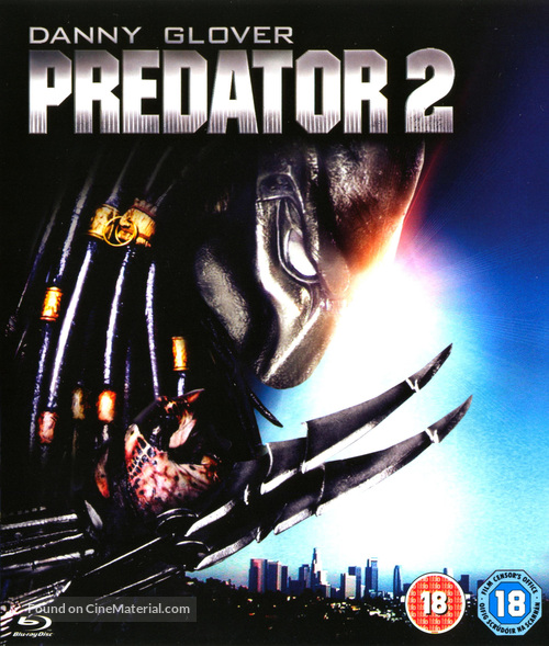 Predator 2 - British Blu-Ray movie cover