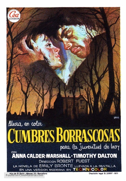 Wuthering Heights - Spanish Movie Poster