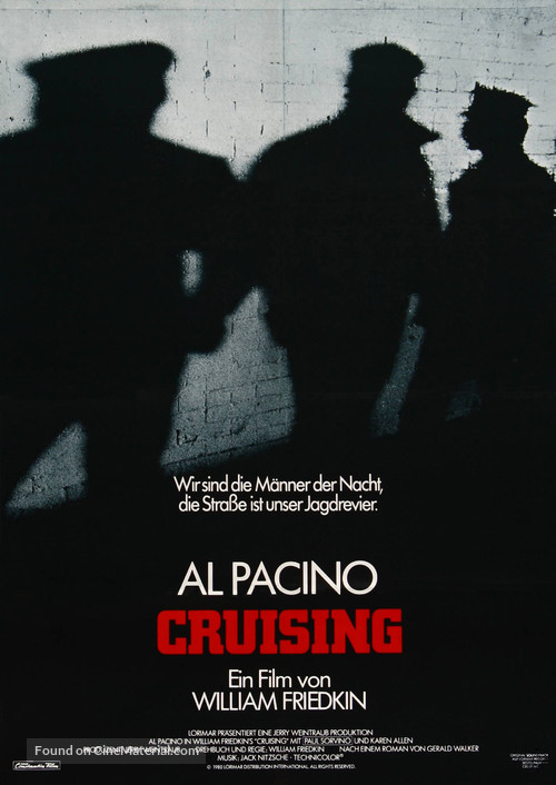 Cruising - German Movie Poster
