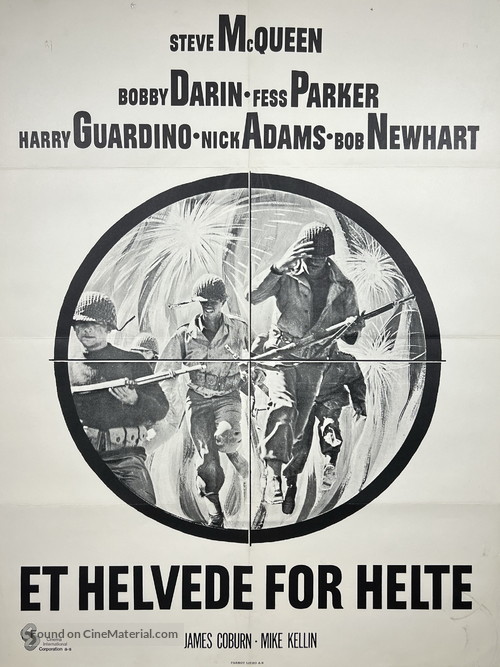 Hell Is for Heroes - Danish Movie Poster