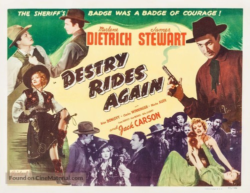 Destry Rides Again - Re-release movie poster