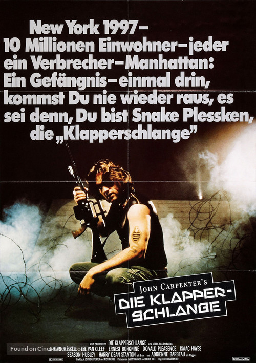 Escape From New York - German Movie Poster