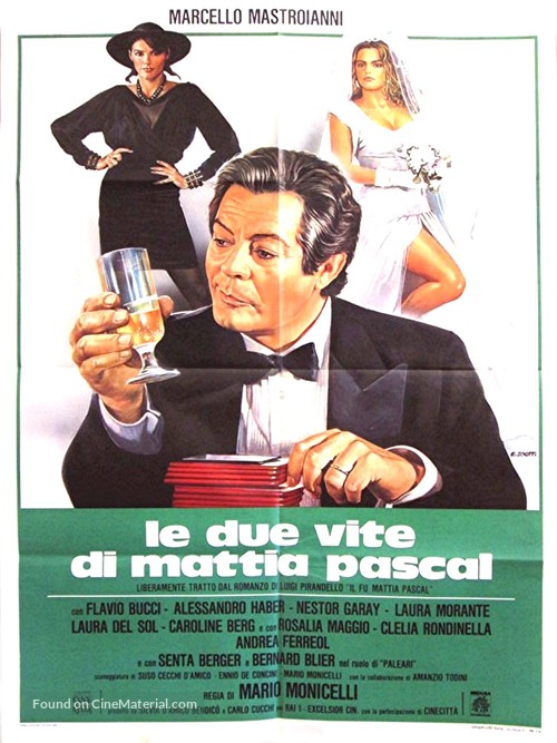 Le due vite di Mattia Pascal - Italian Movie Poster