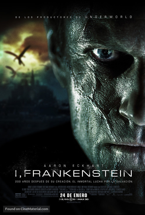 I, Frankenstein - Mexican Movie Poster